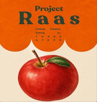 Carousel cover about clean eating, featuring a red apple
