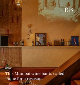 Post featuring a Mumbai wine bar interior